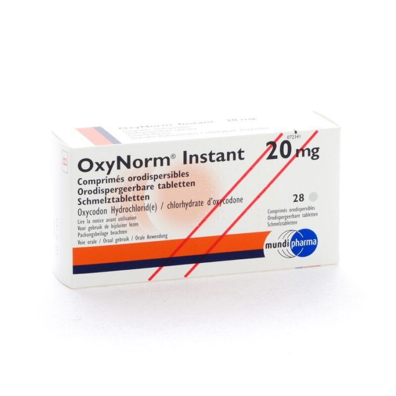 Oxynorm instant tabletten 28 x 20 mg